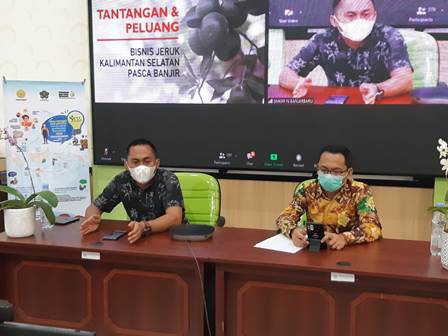 BPPSDMP menggelar Millenial Agriculture Forum (MAF) edisi ke-XVIII dengan mengangkat tema 'Raup Cuan Dari Bisnis Hortikultura' secara daring. (Foto: Tim Ekspos SMK PP Negeri Banjarbaru/Katajari.com)