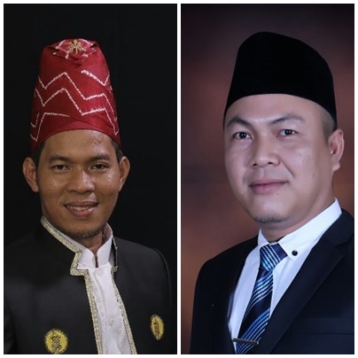 Dua kader Demokrat Kabupaten Banjar Masrur Auf Ja'far dan Ismail Hasan. (Foto: Dok. Katajari.com)