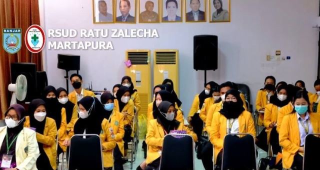 Kegiatan pembukaan dan serah terima mahasiswa yang mengikuti PKL, bertempat di aula lantai II gedung management, Kamis (22/9/2022) di RSUD Ratu Zalecha Martapura. (Foto: Humas RSUD Ratu Zalecha)