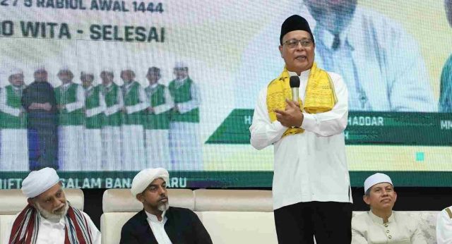 Gubernur Kalimantan Selatan (Kalsel) H. Sahbirin Noor atau Paman Birin menggagas lomba paduan suara mars MTQ. (Foto: Adpim Setdaprov Kalsel)