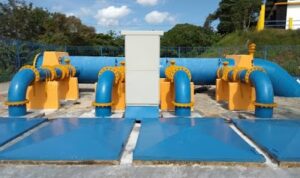 Air baku PT Air Minum Intan Banjar dari Intake Mandi Kapau Kecamatan Karang Intan Kabupaten Banjar. (Foto: BPAM Banjarbakula)