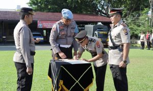 Sertijab Tiga Kapolsek di Polres Banjar