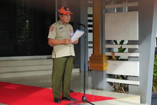 Kepala Pelaksana Badan Penanggulangan Bencana Daerah (BPBD) Kabupaten Banjar, Senin (26/12/2022). (Foto: Kominfo Kabupaten Banjar)