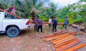 Dishut Kalsel menangani kasus gangguan perusakan hutan di Kalimantan Selatan. (Foto Dishut Kalsel)