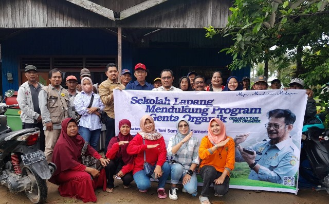 SMK-PPN Banjarbaru pengawalan dan pendampingan kegiatan SL Genta Organik. (Foto: Tim Ekspos SMK PP Negeri Banjarbaru/Katajari.com)