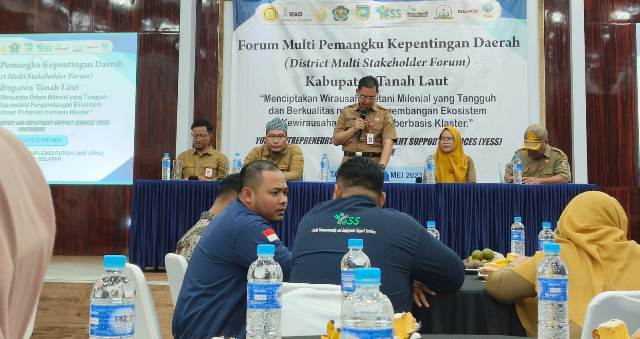 Kegiatan District Multi Stakeholder Forum (DMSF) di Algoritma Cafe and Resto, Kecamatan Pelaihari, Kabupaten Tanah Laut, Kalsel. (Foto: Tim Ekspos SMK PP Negeri Banjarbaru/Katajari.com)