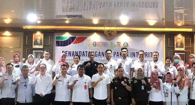 Rumah Sakit Daerah (RSD) Idaman Kota Banjarbaru bertekad menuju wilayah bebas korupsi (WBK) dan wilayah birokrasi bersih dan melayani (WBBM), Rabu (7/6/2023). (Foto: Humas RSD Idaman Kota Banjarbaru/Katajari.com)