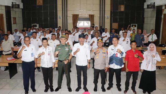 Rapat Koordinasi Penanggulangan Karhutla tahun 2023, di Aula Kantor Badan Kesbangpol Banjar, Martapura, Rabu (14/6/2023) pagi. (Foto: Kominfo Kabupaten Banjar/Katajari.com)