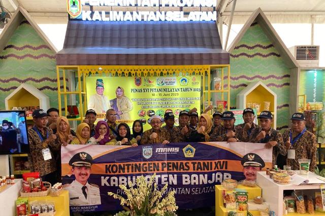 Wakil Bupati Banjar Said Idrus Al Habsyie apresiasi Kabupaten Banjar di Pekan Petani dan Nelayan Nasional (Penas) XVI 2023 di Padang. (Foto: Kominfo Kabupaten Banjar/Katajari.com)