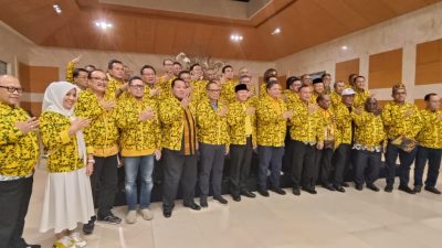 38 DPD Golkar se- Indonesia, Minggu (29/7/2023) malam di Bali menyatakan sikap menolak untuk menggelar Musyawarah Nasional Luar Biasa (Musdalub). (Foto: Golkar/Katajari.com)