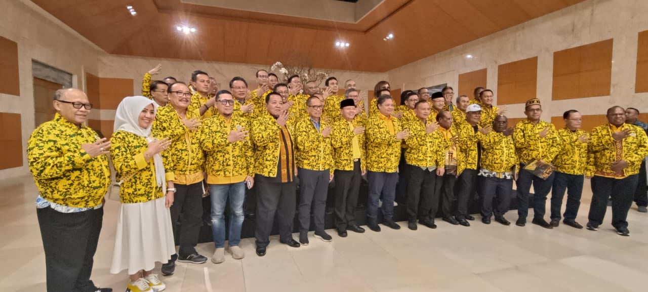 38 DPD Golkar se- Indonesia, Minggu (29/7/2023) malam di Bali menyatakan sikap menolak untuk menggelar Musyawarah Nasional Luar Biasa (Musdalub). (Foto: Golkar/Katajari.com)