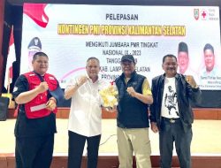 Paman Birin Melepas Kontingan PMI Kalsel ke Jumbara PMR di Lampung