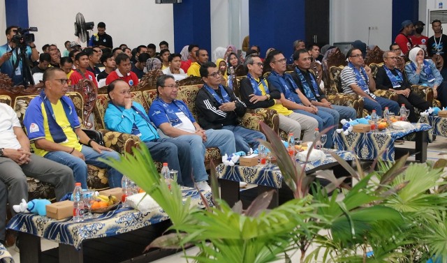 Pembukaan even Porda Perpamsi Kalsel tahun 2023, Jumat (7/7/2023) malam di aula Intan PT Air Minum Intan Banjar di Banjarbaru. (Foto: Kominfo Kabupaten Banjar/Katajari.com)