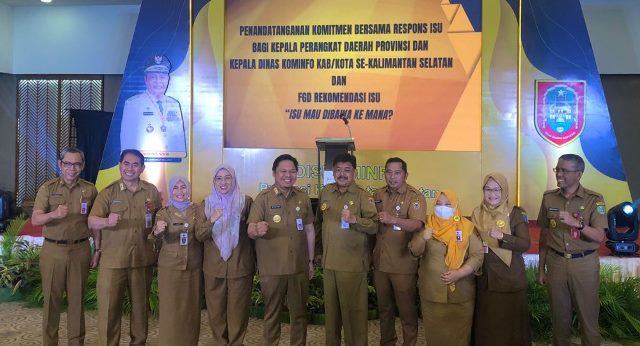 Gubernur Kalimantan Selatan (Kalsel) H. Sahbirin Noor atau Paman Birin melalui Sekdaprov Kalsel Roy Rizali mengingatkan Satuan Kerja Perangkat Daerah (SKPD) untuk tanggap dalam menghadapi isu di media, Selasa (5/9/2023). (Foto: Adpim Setdprov Kalsel/Katajari.com)