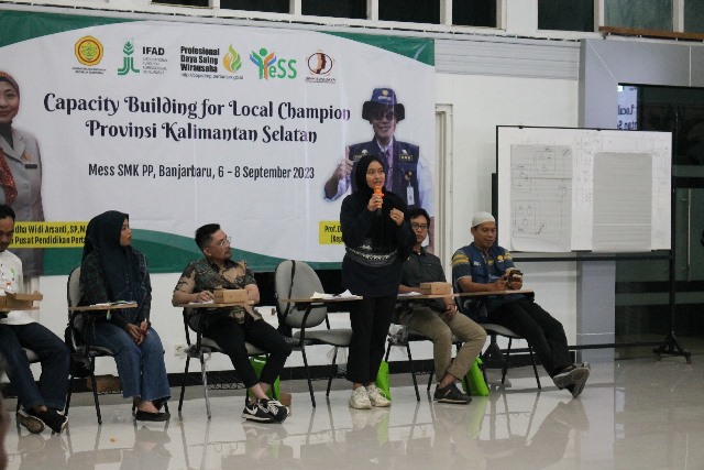 PPIU Program YESS menggelar kegiatan Capacity Building for Local Champion 2023. (Foto: Tim Ekspos SMK PP Negeri Banjarbaru/Katajari.com)