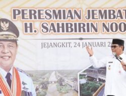 Peresmian Jembatan Haji Sahbirin Noor di Barito Kuala