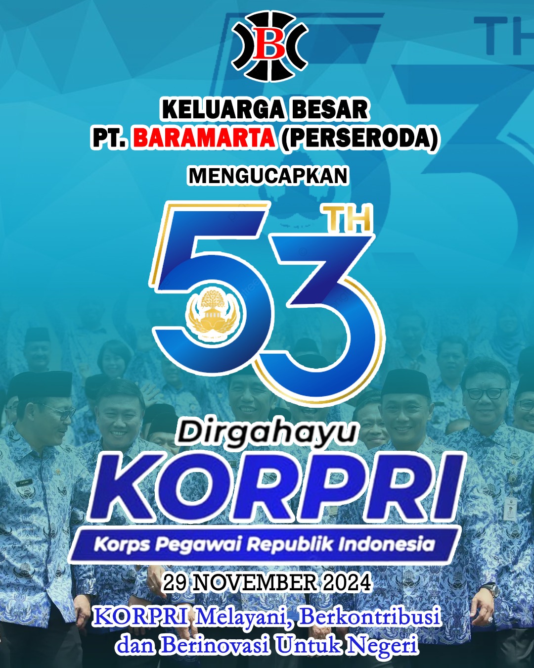 PT Baramarta (Perseroda) Dirgahayu 53 Tahun Korpri 29 November 2024