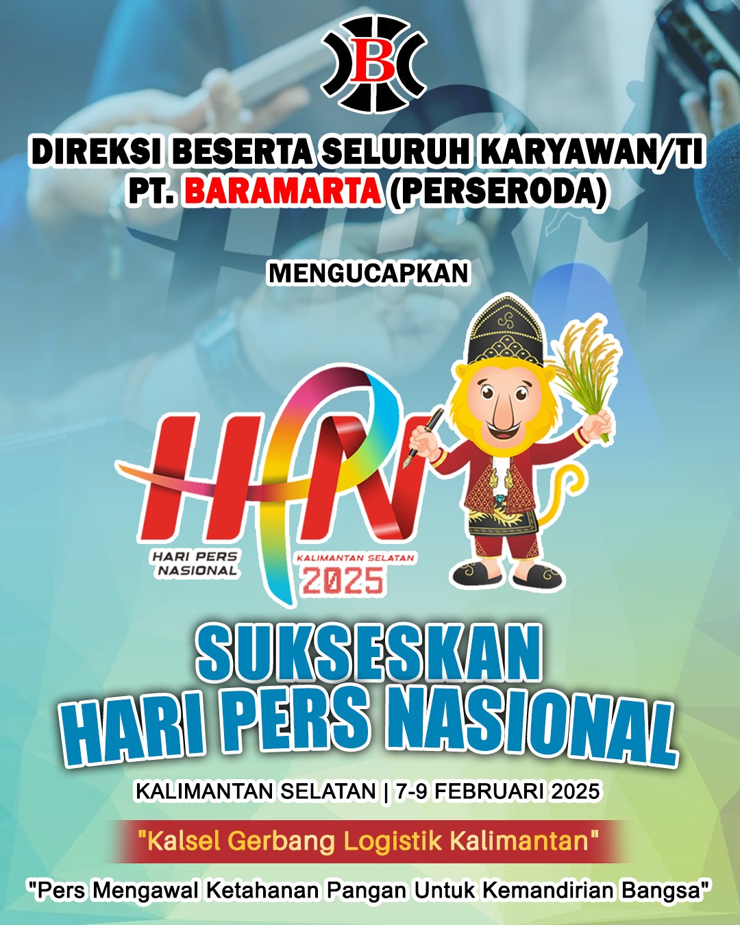 PT Baramarta Perseroda Mengucapkan Selamat Hari Pers Nasional 9 Februari 2025