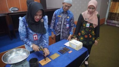 DKUMPP Kabupaten Banjar Memulai Penapakan Cap Tanda Tera 2025