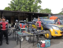 Titik Hotspot Mulai Terlihat, Apel Siaga Karhutla di Halaman Mapolres Banjar