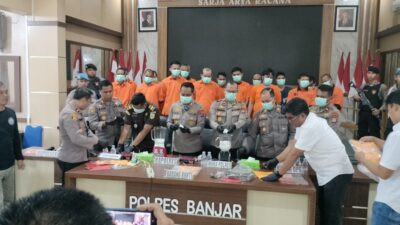 Kapolres Banjar: Delapan Tersangka Kasus Narkoba dan Dua Tersangka Terlibat Penganiayaan