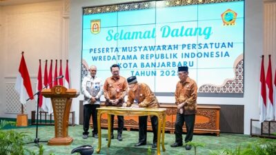 Pemilihan Ketua PWRI Kota Banjarbaru di Aula Gawi Sabarataan