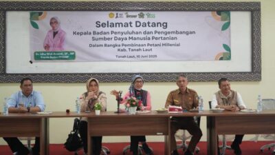 Sukseskan Swasembada Pangan, Kementan Motivasi Petani Muda dan Brigade Pangan Kabupaten Tanah Laut