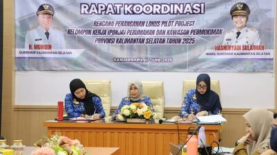 Rapat Koordinasi Percepat Penanganan Kawasan Kumuh di Kalimantan Selatan