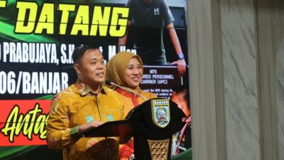 Bupati Saidi Mansyur Sambut Dandim 1006 Banjar yang Baru