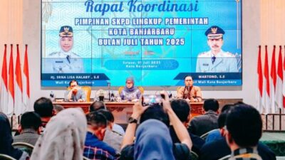 Wali Kota Lisa Halaby Pimpin Rapat Koordinasi Lingkup Pemkot Banjarbaru