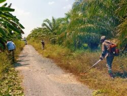 Kader Gerakan Pemuda Ansor Ranting Alalak Padang Perlebar Jalan Desa