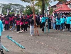 SKPD dan BUMD Lingkup Pemkab Banjar Lomba Tiga Cabang Olahraga Tradisional