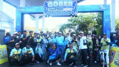 Seribu Goweser Ramaikan GOBER di Kawasan Perkantoran Pemprov Kalsel di Banjarbaru