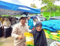 Gerakan Pangan Murah Perdana di Desa Lakum