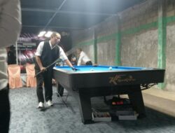Tujuh Atlet Biliar Kabupaten Banjar Berupaya Tampilkan Sodokan Permainan Terbaik