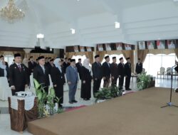 Bupati Syafrudin Noor Mengukuhkan Sembilan Pejabat Pimpinan Tinggi Pratama