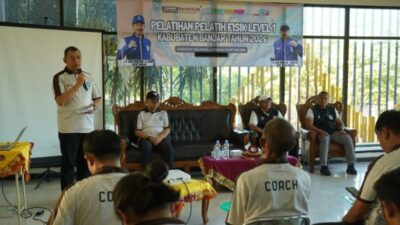 Sekda Kabupaten Banjar Meresmikan Pelatihan Pelatih Fisik Level 1