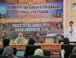 Sosialisasi Tata Kelola Lahan Pasca Cetak Sawah di Kabupaten Banjar