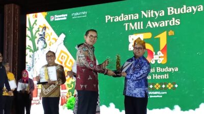 Anjungan Kalsel Meraih Predikat Terbaik Pradana Nitya Budaya TMII Award Tahun 2026