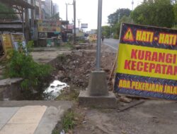 Proyek Penataan Etalase Kota Martapura Terkesan Stagnan