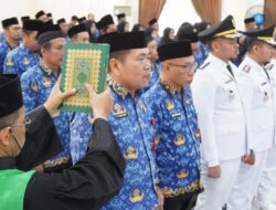 Wakil Bupati Kabupaten Banjar Melantik 64 Pejabat Strategis