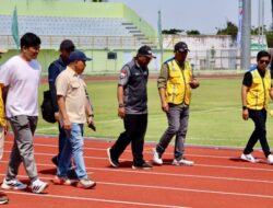 Pembangunan Lintasan Atletik Stadion 17 Mei Rampung Dikerjakan