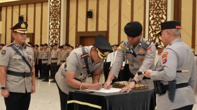 Sertijab Pejabat Utama Polda Kalsel, Kapolda: Adaptasi Cepat Pejabat Baru