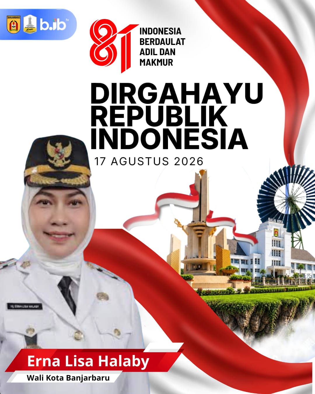 Erna Lisa Halaby Mengucapkan Dirgahayu ke-81 Republik Indonesia