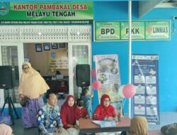 Tingkatkan Kesehatan Warga, Desa Melayu Tengah Menggelar Posyandu Siklus Hidup