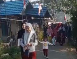 Silaturahmi dan Keakraban Warga Desa Pematang Baru Melalui Jalan Santai