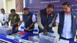 Polda Kalsel Gagalkan Penyelundupan 64 Kg Sisik Trenggiling Jaringan Internasional