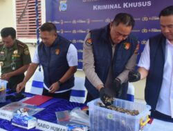 Polda Kalsel Gagalkan Penyelundupan 64 Kg Sisik Trenggiling Jaringan Internasional