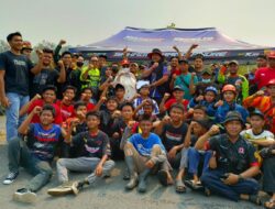 Lisa Halaby Motivasi Semangat Relawan Pemadam Karhutla