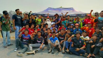Lisa Halaby Motivasi Semangat Relawan Pemadam Karhutla